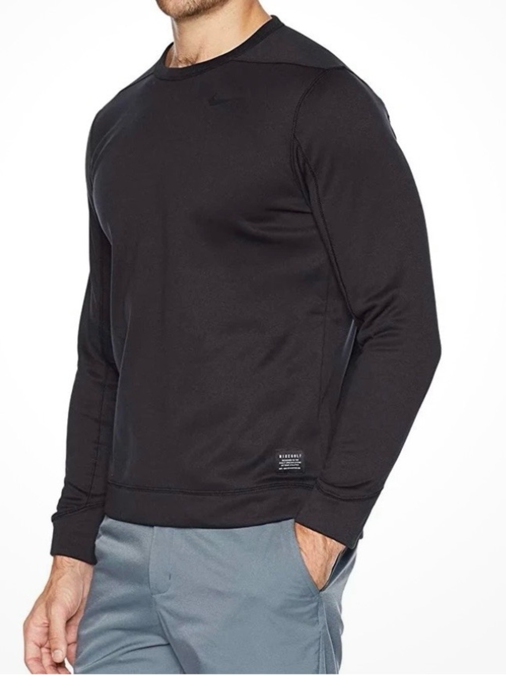 Nike Therma Golf Pullover Sweatshirt Black Men's Size M 932350-010 Performance
